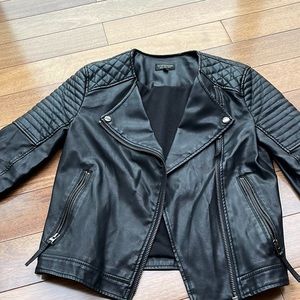 Top shop Faux Leather Jacket Size 4 US